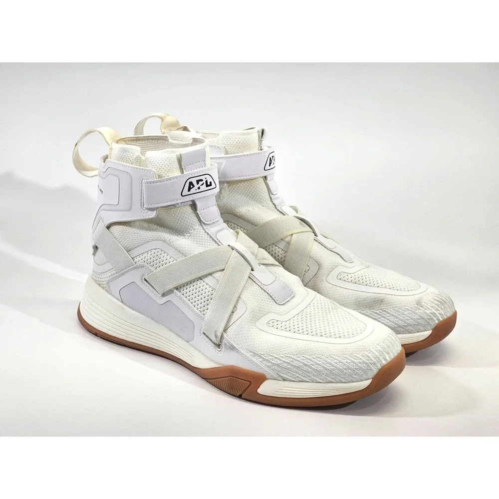 APL 13 SuperFuture Basketball Hi Top Sneaker White Gum Athletic Load Launch EUC‎